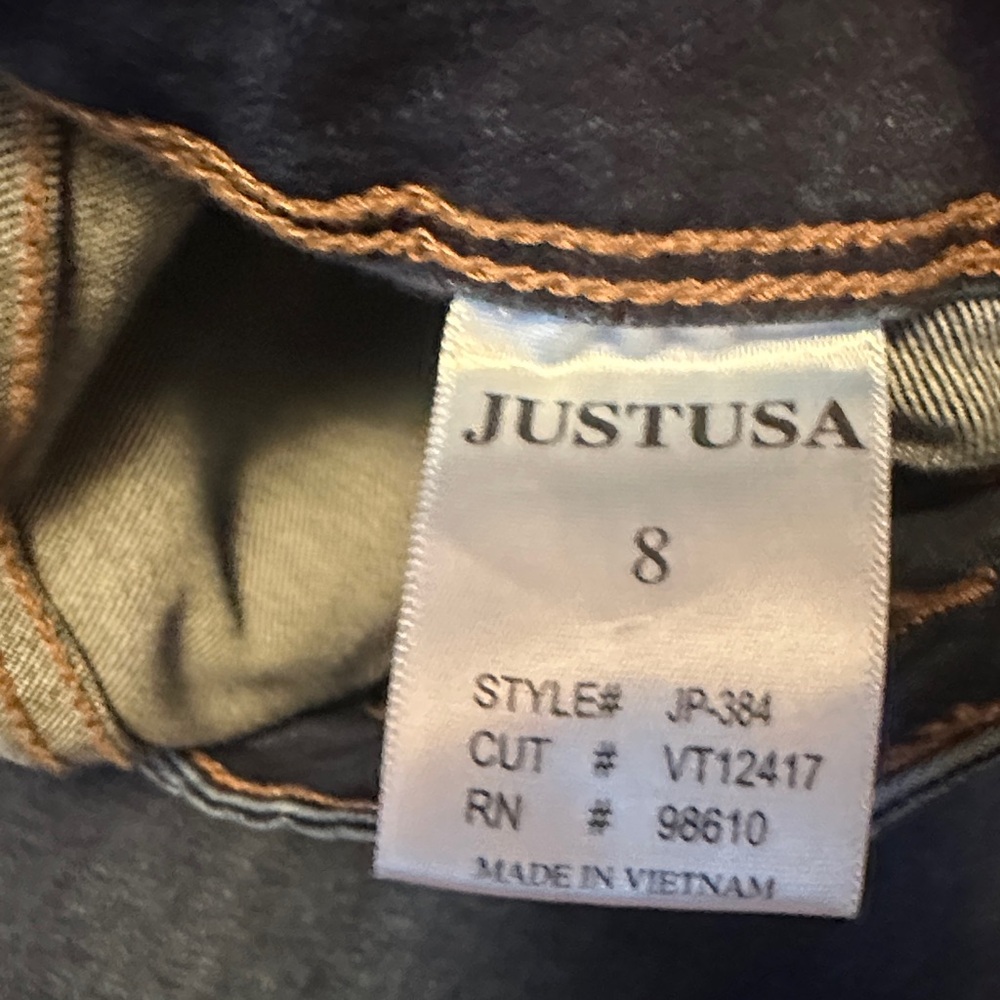 Just USA Dark Blue Wide Leg Jeans - Picture 3 of 6
